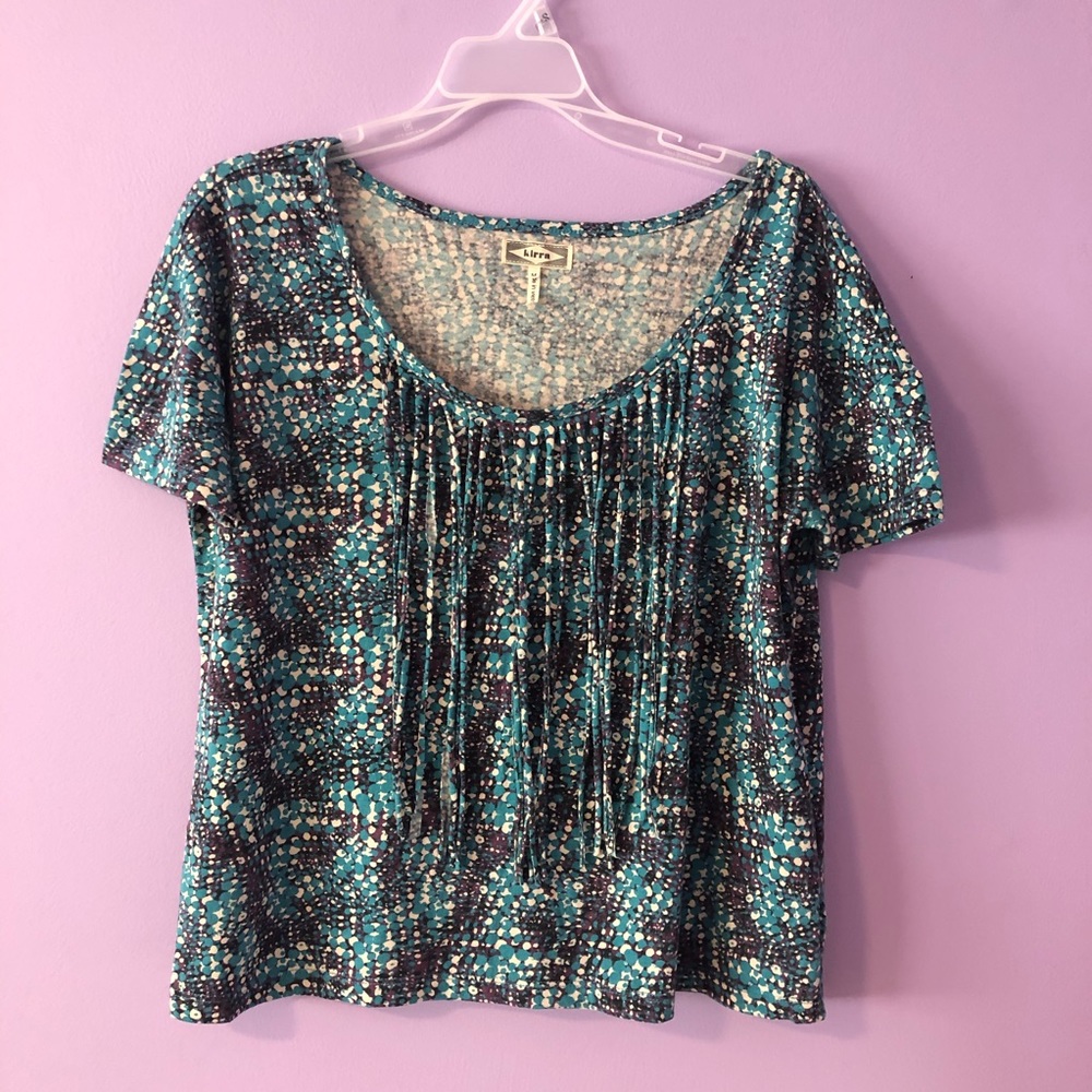 Kirra Fringe Short Sleeve Shirt